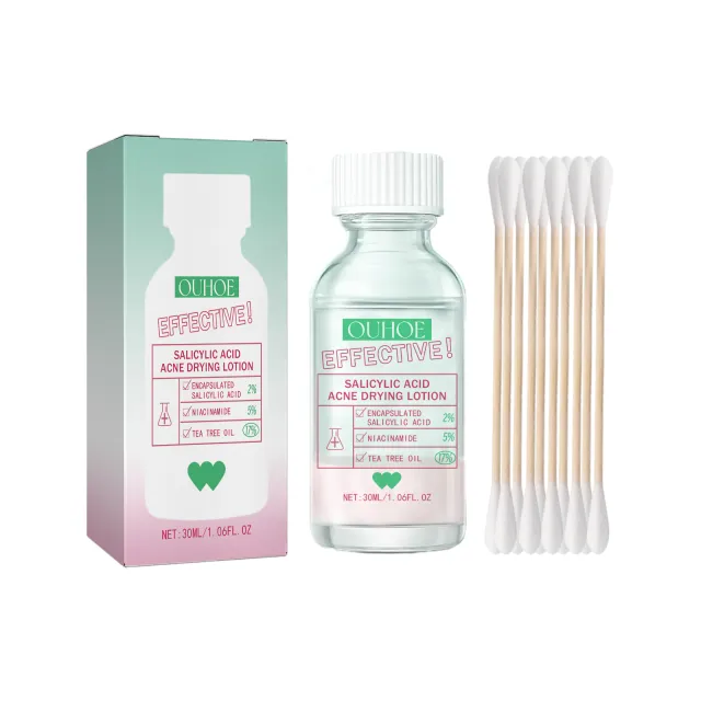 OUHOE Salicylic Acid Acne Lotion Gently Cares For Acne Prone Skin, Refines Pores And Moisturizes Facial Skin 1Set - Shop at LoveMi