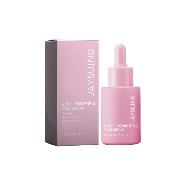 Jaysuing 5 In 1 Moisturizing Essence, Moisturizing, Firming And Repairing Facial Skin Elastic Moisture Lock And Shine Serum 30Ml - Shop at LoveMi
