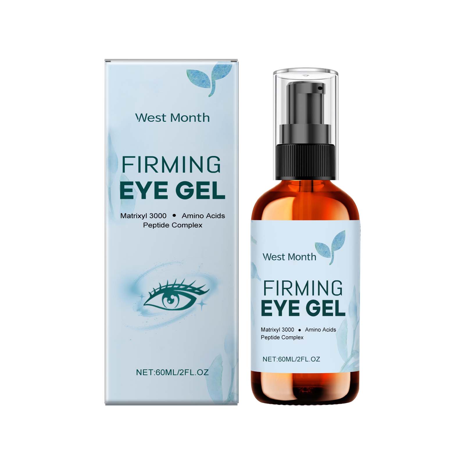 West&Month Eye Care Gel, Tightens Eye Skin, Moisturizes And Reduces Fine Lines Around Eyes Eye Gel 60Ml - Shop at LoveMi