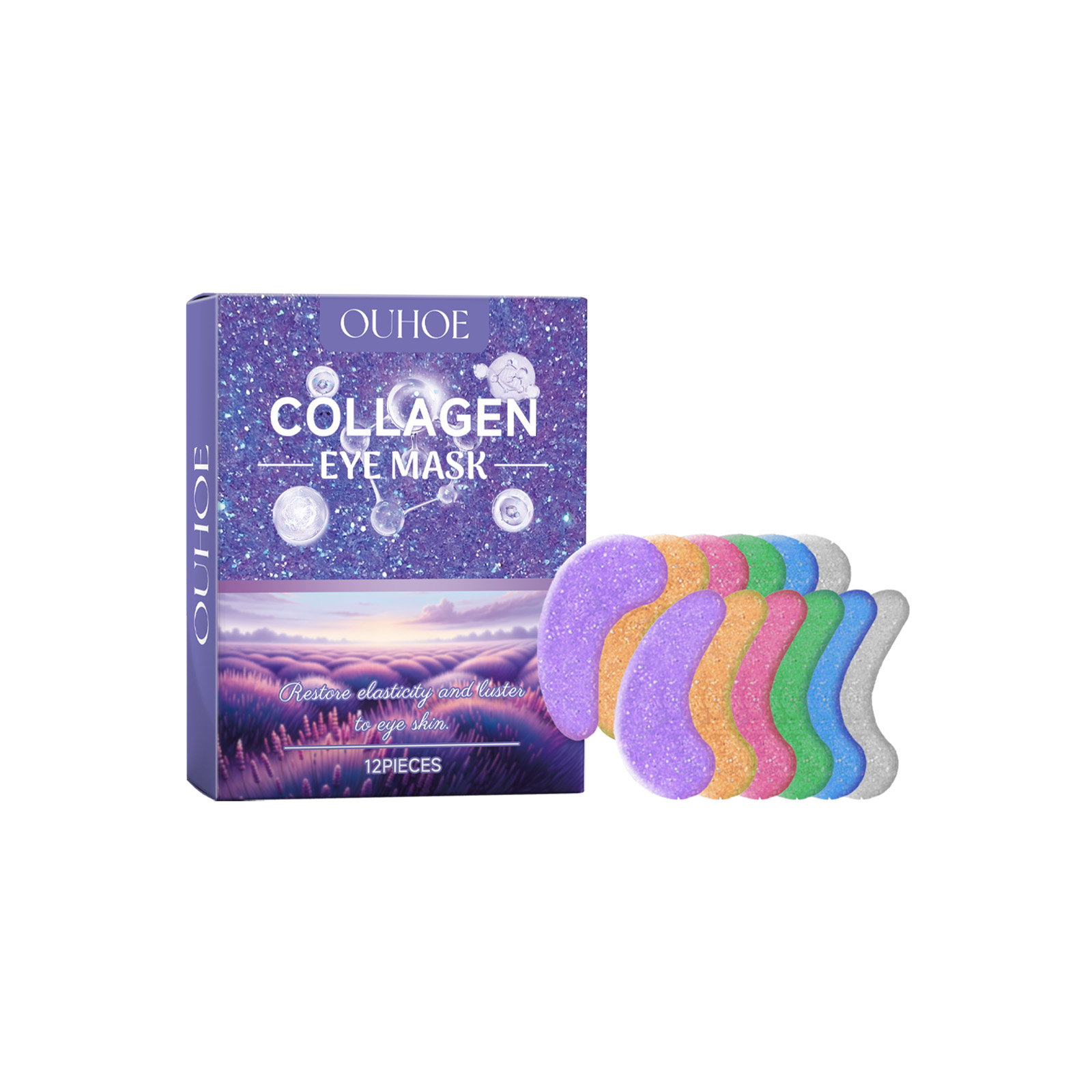 Ouhoe Collagen Eye Mask, Lightening Dark Circles And Fine Lines, Moisturizing And Firming Eye Mask 12Pieces - Shop at LoveMi