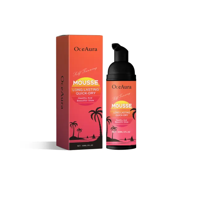 OceAura Self Tanning Mousse, Body Black Wheat Skin Hydrating Deep Moisturizing After Sun Repair Cream 60Ml - Shop at LoveMi