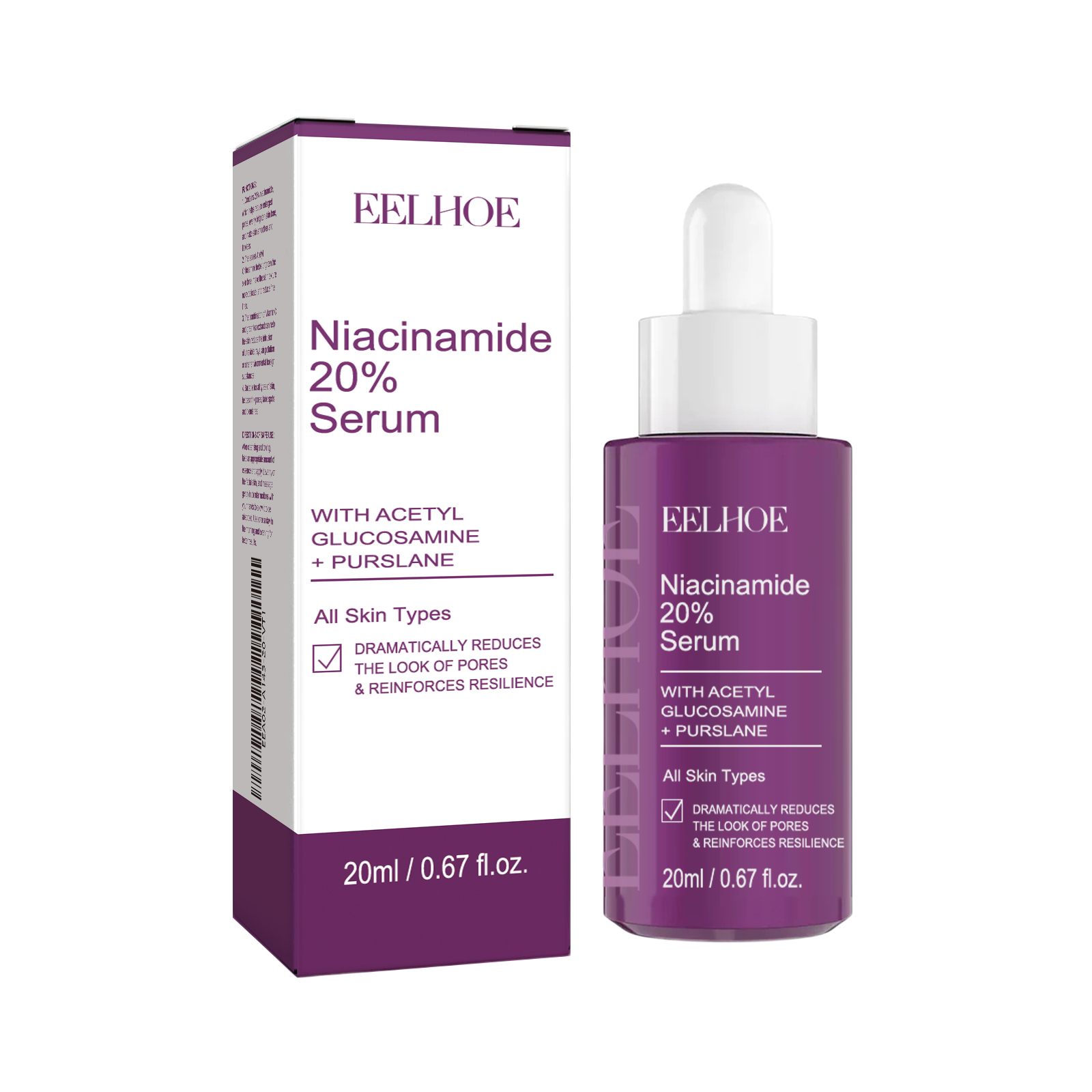 EELHOE Niacinamide Serum, Skincare Lifting Spot Blemishing And Anti Wrinkle Serum 20Ml - Shop at LoveMi