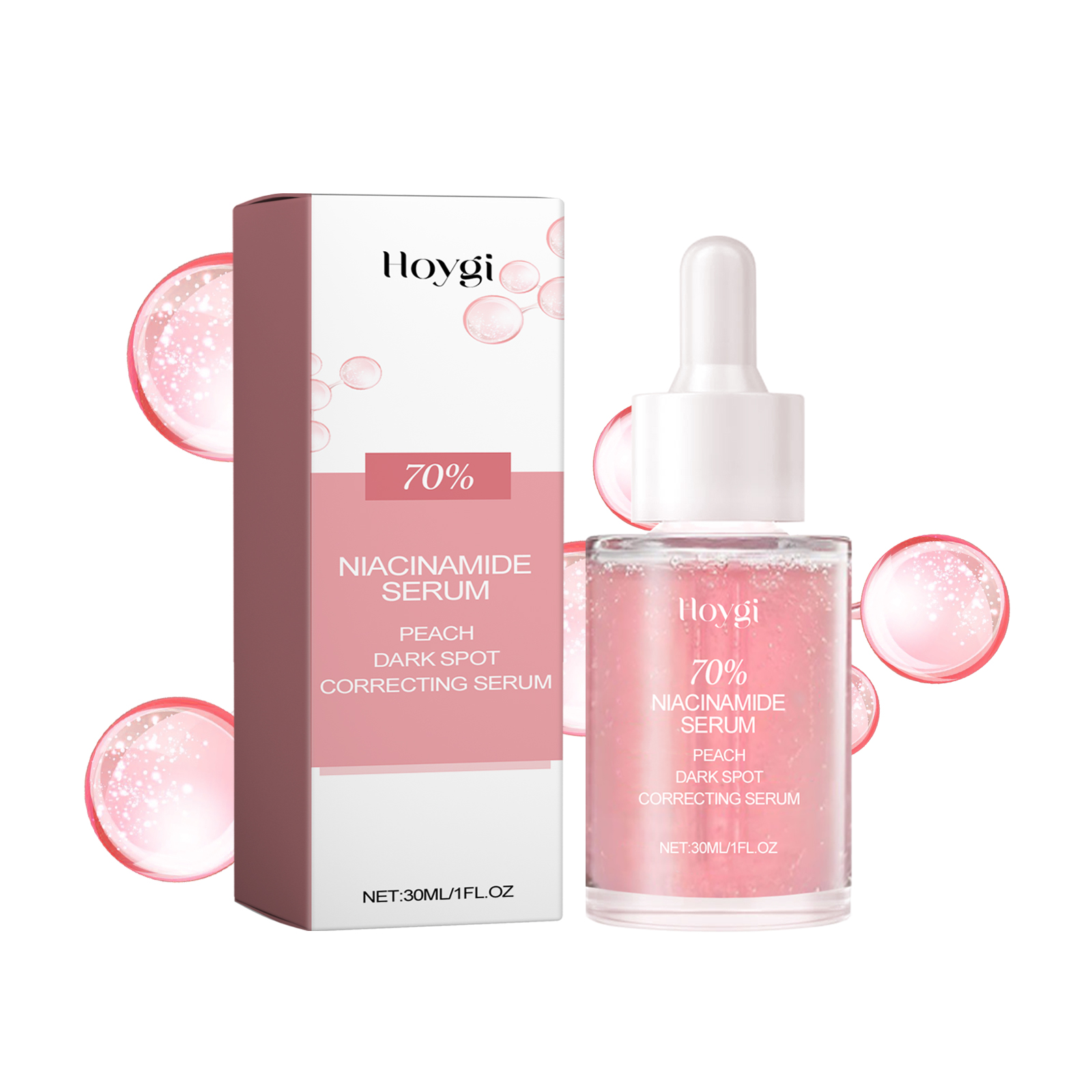 Hoygi Nicotinamide Serum Hydrates, Improves Dark, Translucent Pores, And Brighens Facial Hydrating Muscles 30Ml - Shop at LoveMi