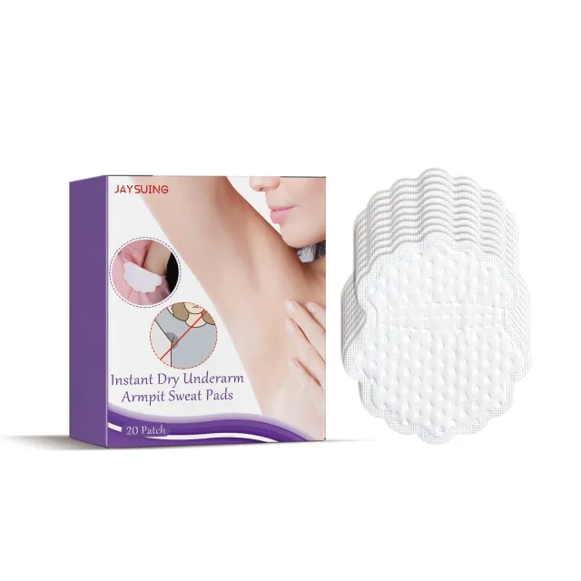 Jaysuing Armpit Sweat Pad, Clean Odors Underarm Deodorant Refreshing Invisible Long lasting Sweat Absorbing Pad 20Pcs - Shop at LoveMi
