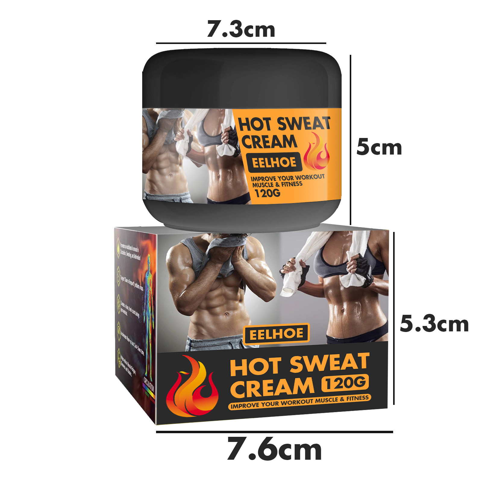 EELHOE Body Sculpting Abs Cream, Exercise Strengthen Muscles Fitness Body Sculpting Cream 120G - Shop at LoveMi