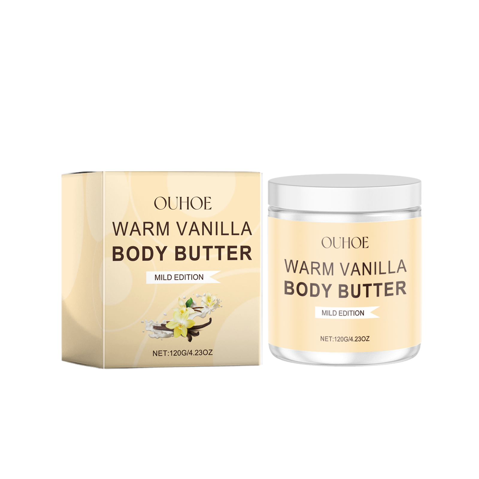 OUHOE Vanilla Body Scrub Gently Exfoliates And Nourishes Rough Skin 120G - Shop at LoveMi